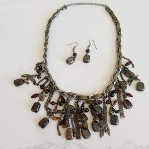 Boho Necklace & Earrings Set